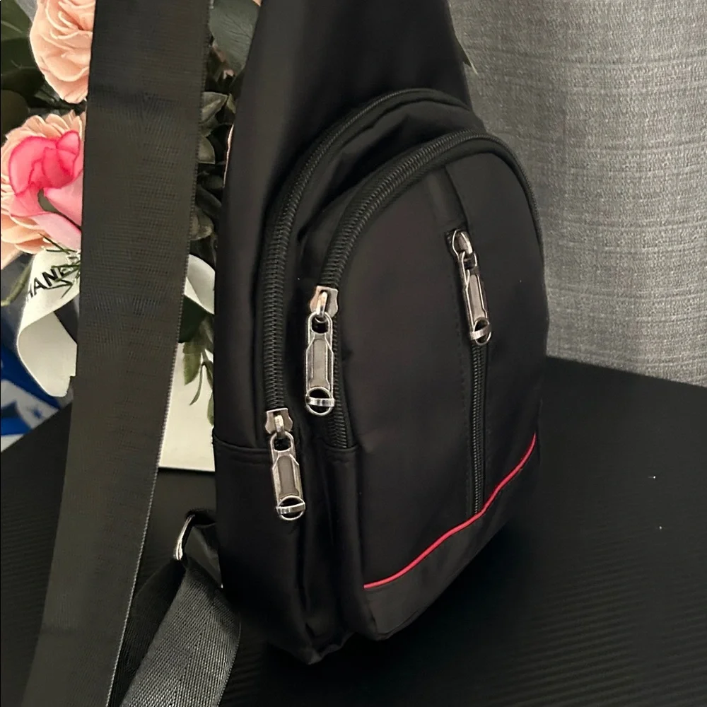 NWOT Black Sling Bag Unisex